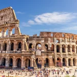 The Roman Colosseum in summer, Italy